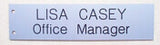 T-Bracket Metal Holder and 4" x 8" Double Sided Sign Block Font