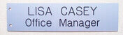 T-Bracket Metal Holder and 4" x 8" Double Sided Sign Block Font