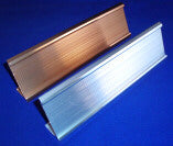 2" x10" Metal Desk Nameplate Holder - No Insert