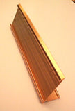 2" x10" Metal Desk Nameplate Holder - No Insert