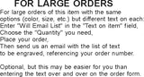4" x 6" Sign/Nameplate - Plastic - Block Font