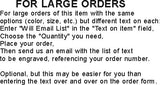 1" x 10" Sign/Nameplate - Plastic - Choice of Font