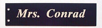 4" x 12" Double Sided Nameplate for T-Bracket - Choice of Font - Sign ONLY